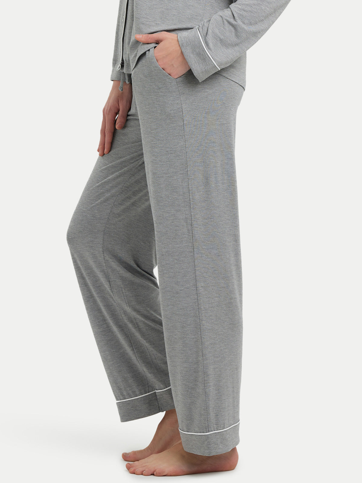 #color_heather gray / Hannah is 5′9″ wearing a size S