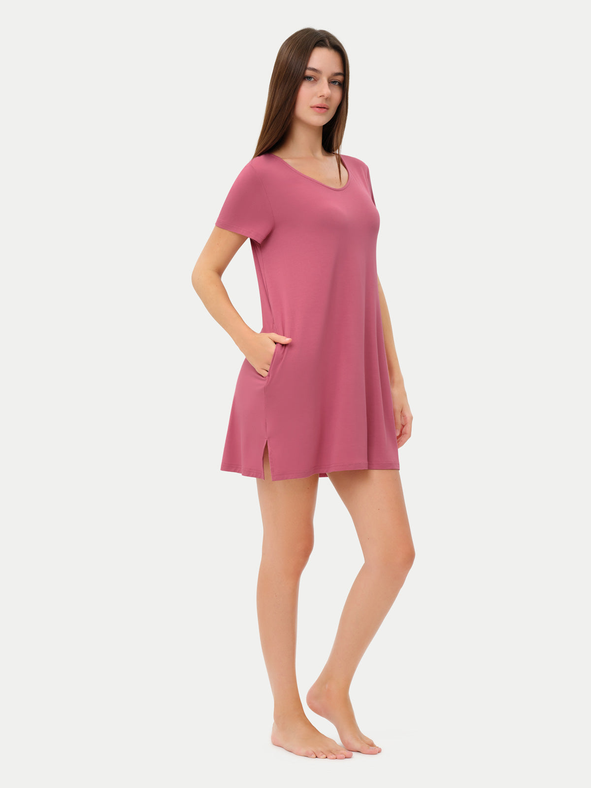 #color_rose wine / Anna is 5′9″ wearing a size S