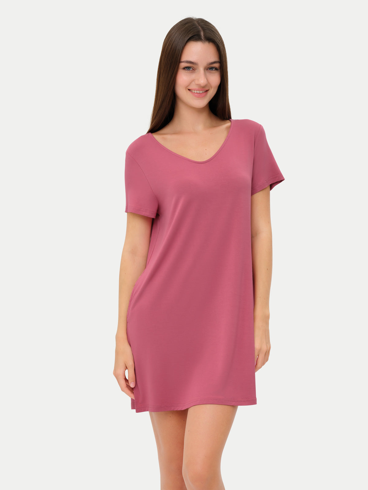 #color_rose wine / Anna is 5′9″ wearing a size S