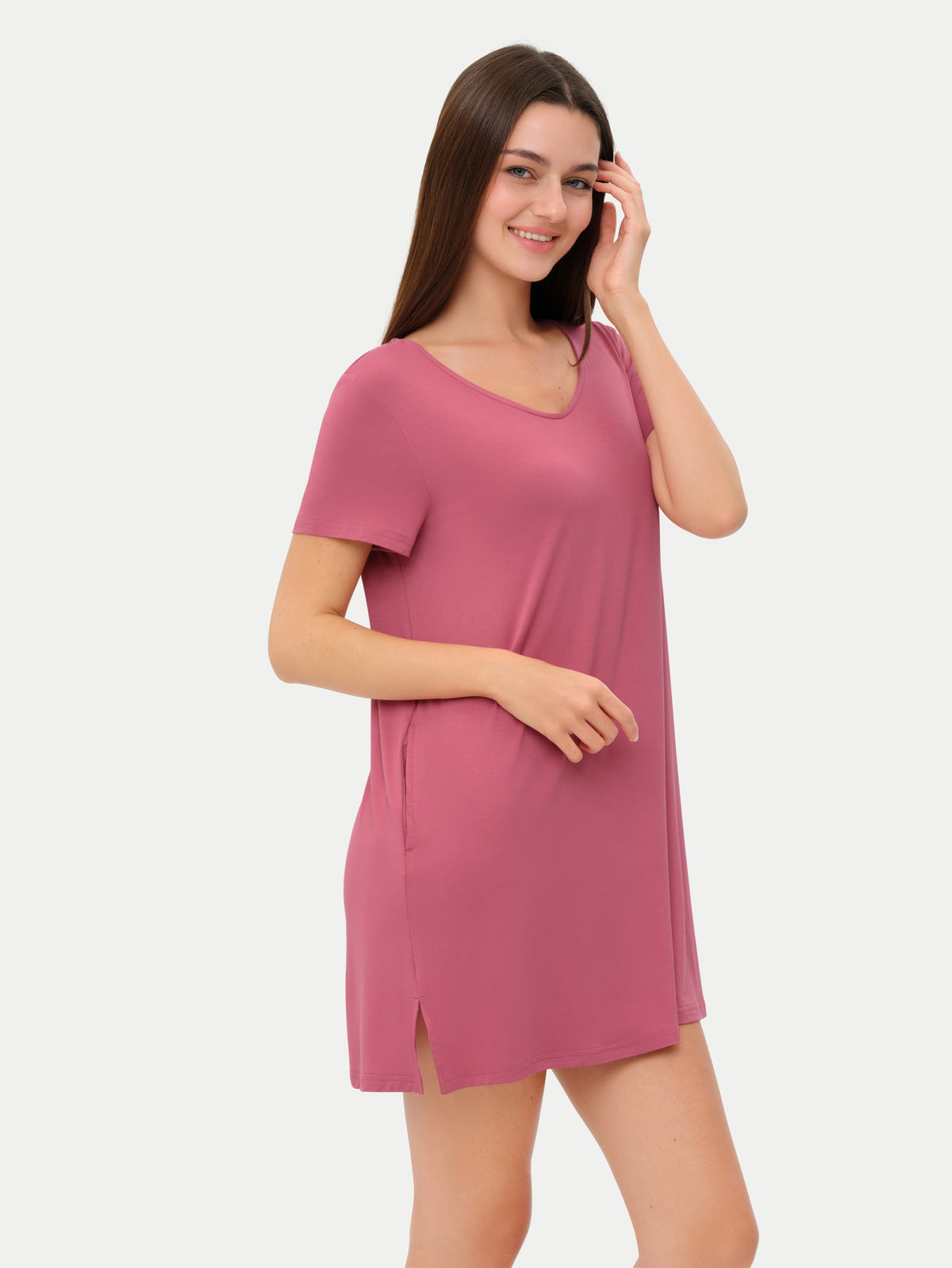 #color_rose wine / Anna is 5′9″ wearing a size S