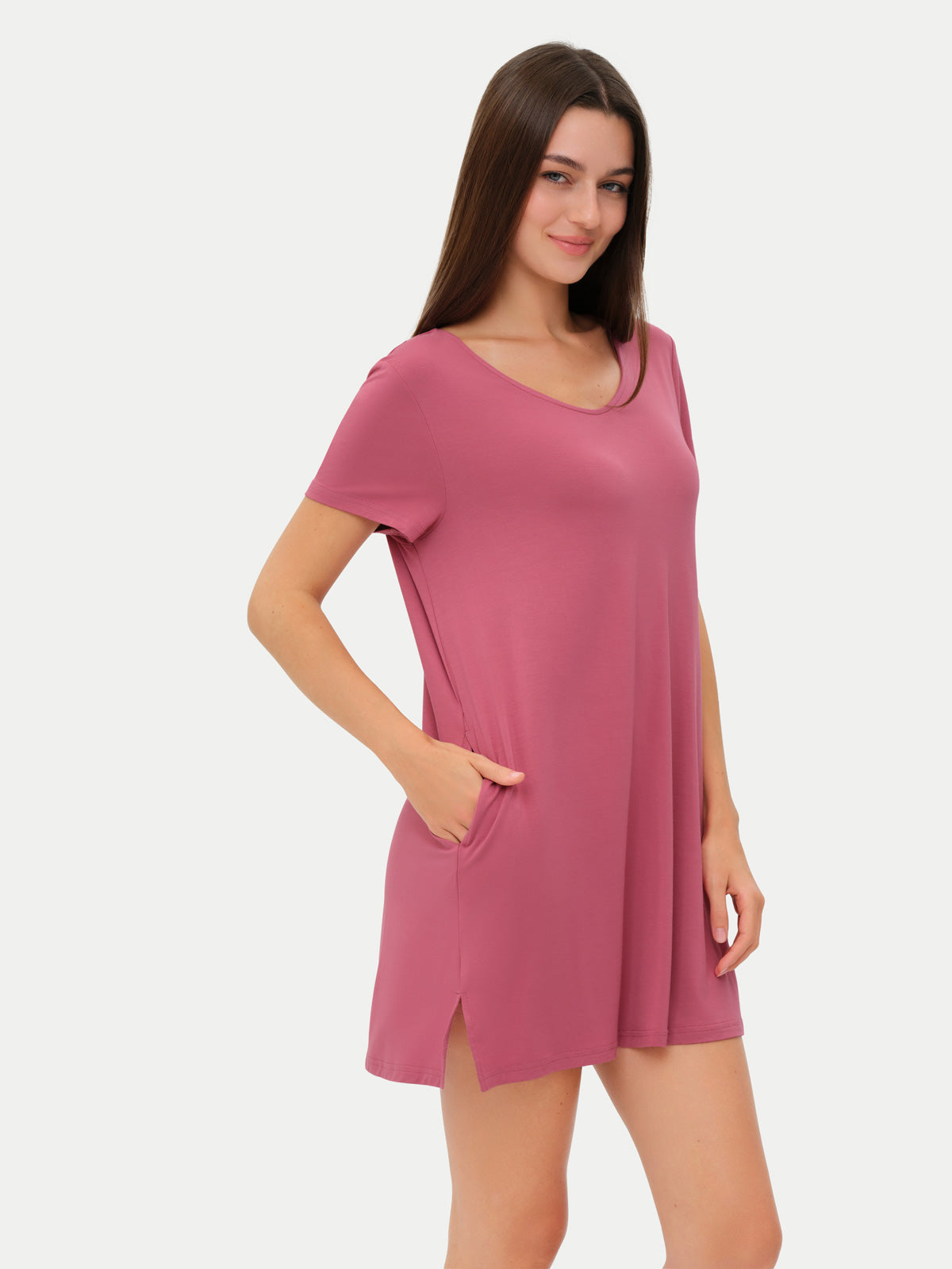 #color_rose wine / Anna is 5′9″ wearing a size S