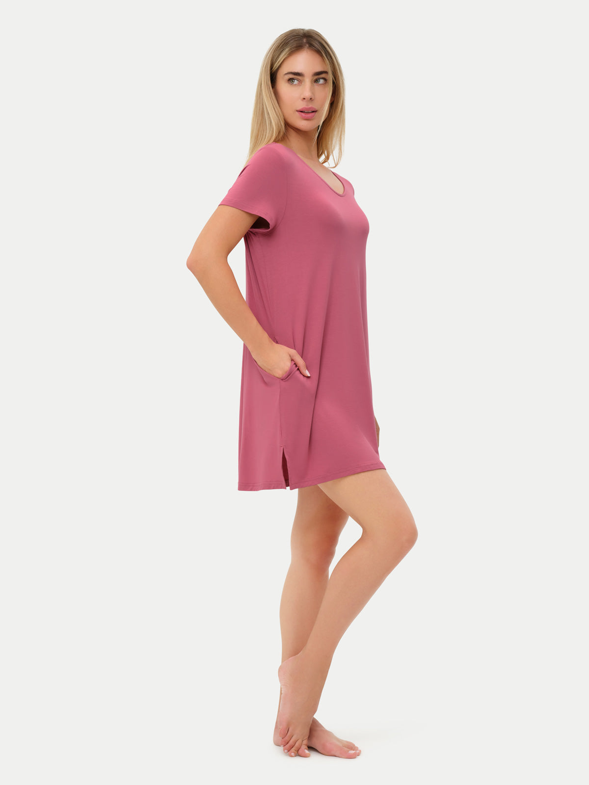 #color_rose wine / Anna is 5′8½″ wearing a size S