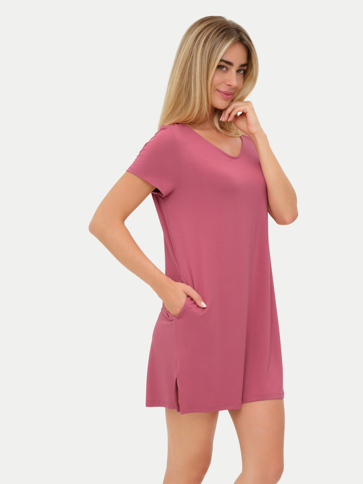 #color_rose wine / Anna is 5′8½″ wearing a size S