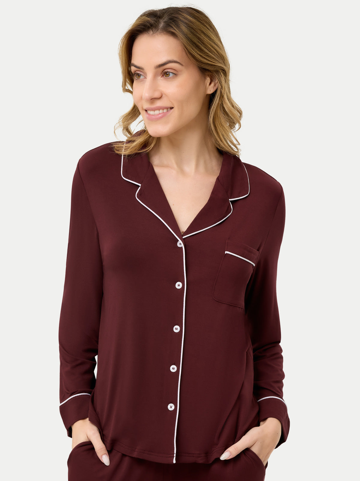 #color_cabernet / Barbara is 5′7″ wearing a size S