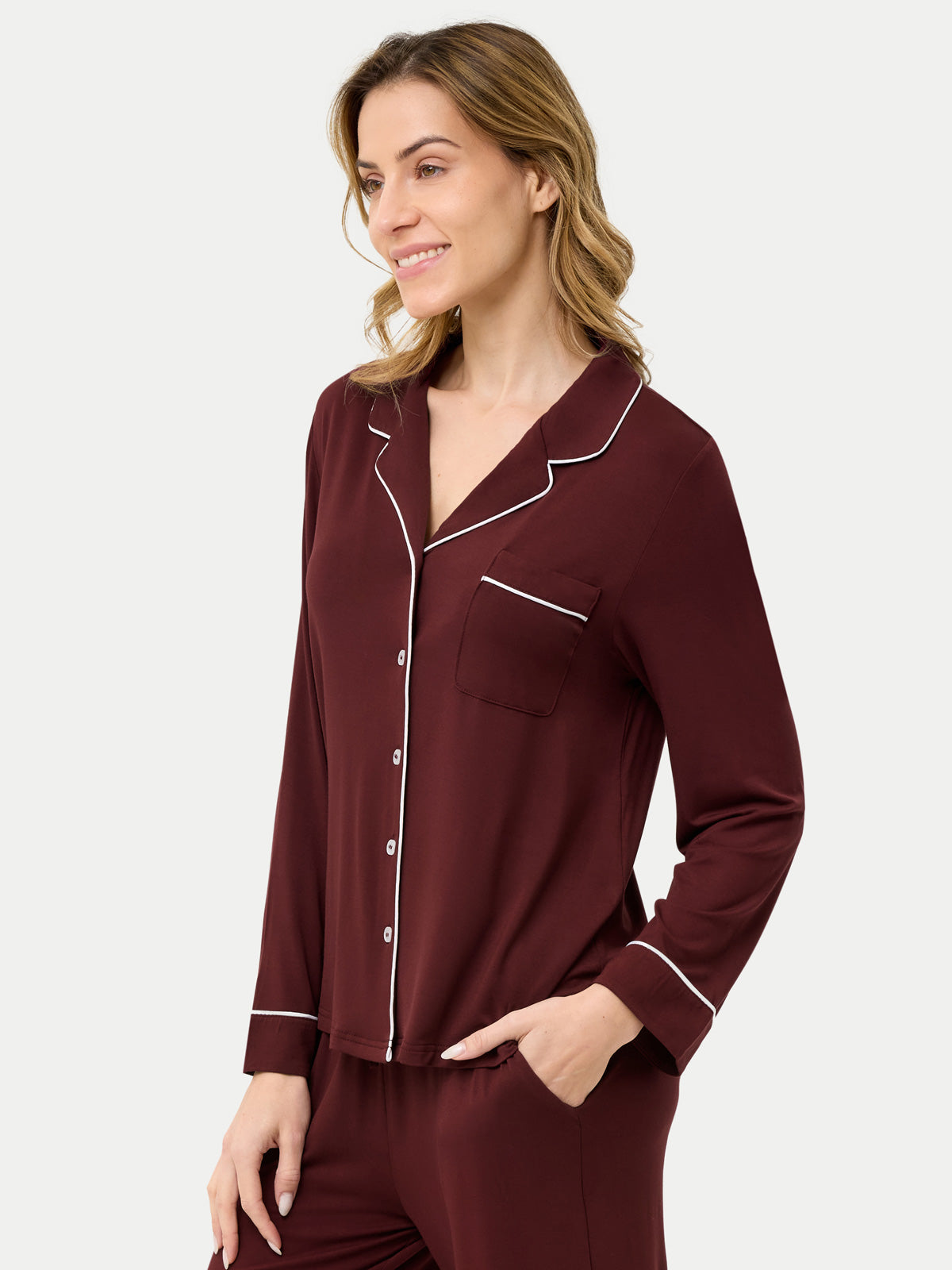#color_cabernet / Barbara is 5′7″ wearing a size S