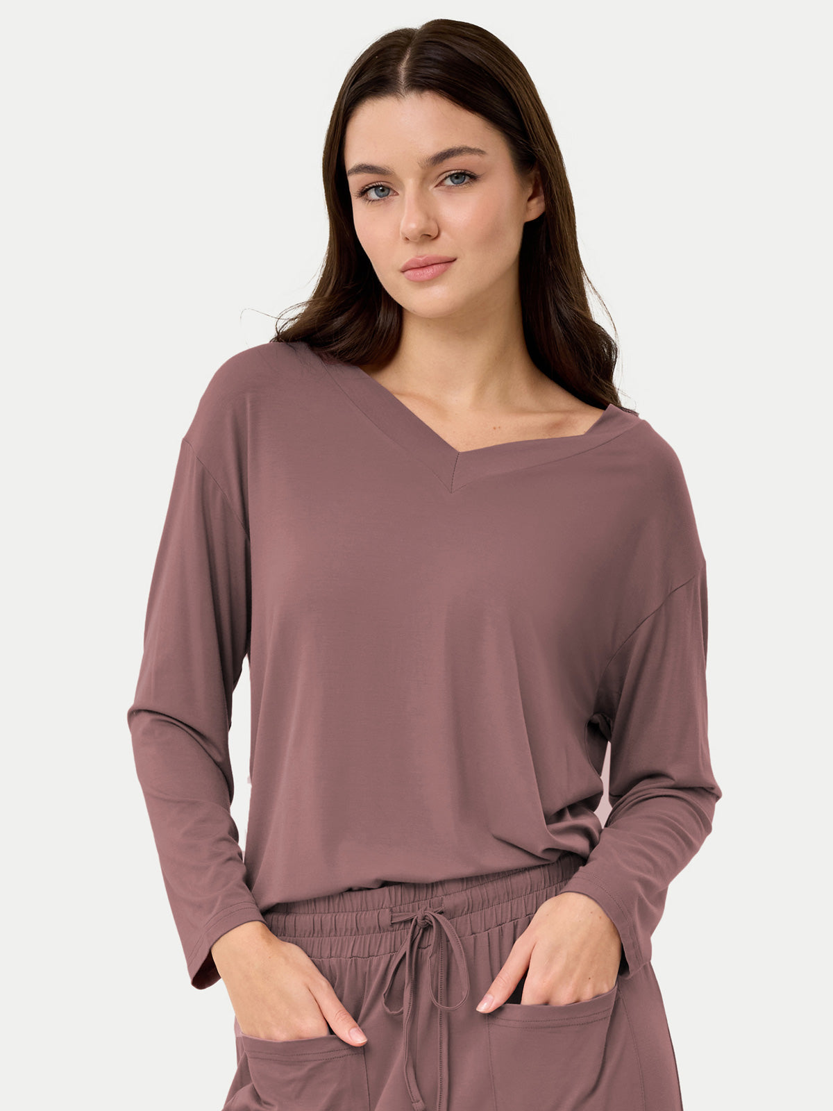 #color_mauve / Anna is 5′9″ wearing a size S