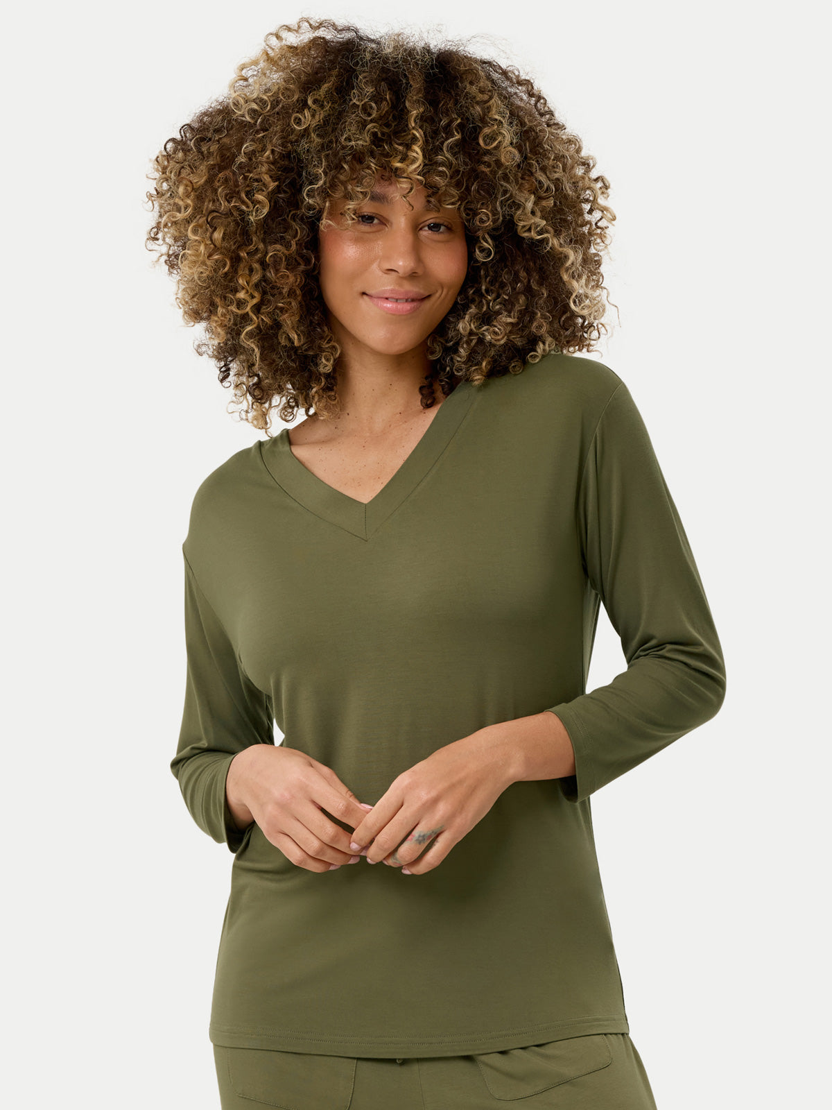#color_olive / Dayana is 5′9½″ wearing a size S