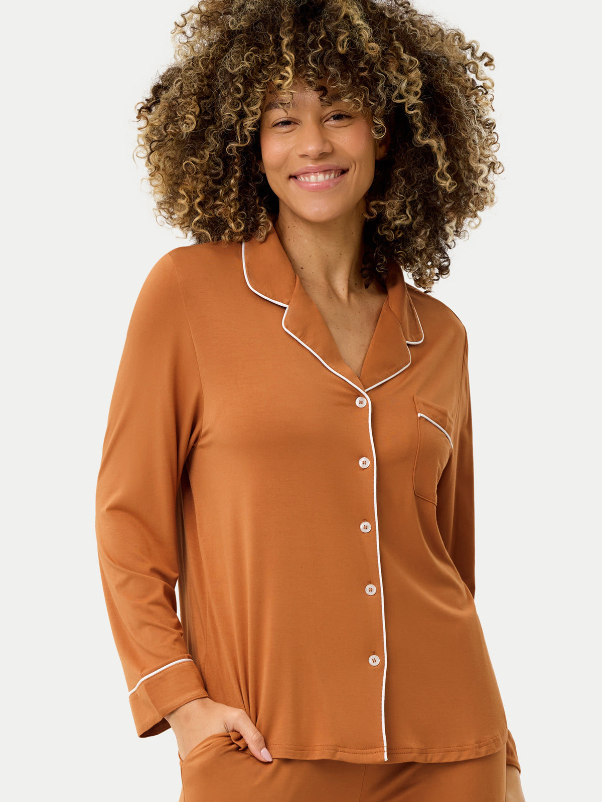 #color_amber brown / Dayana is 5′9½″ wearing a size S