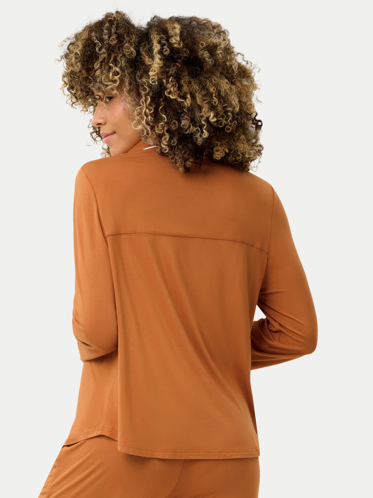 #color_amber brown / Dayana is 5′9½″ wearing a size S