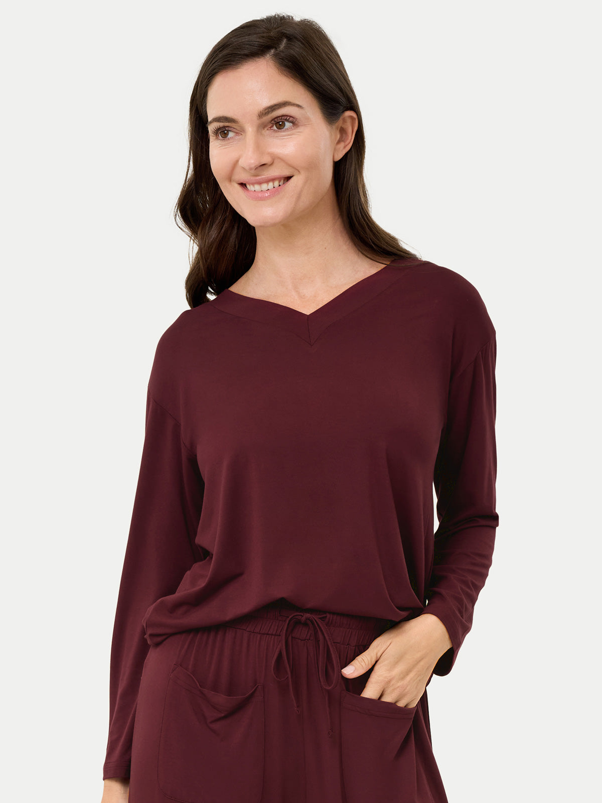 #color_cabernet / Carlye is 5′8½″ wearing a size S