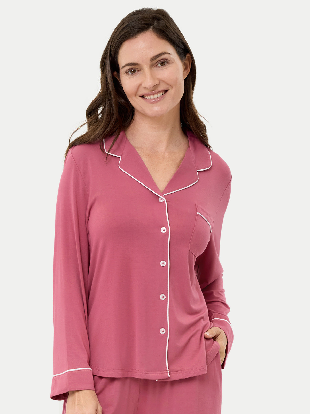 #color_rose wine / Carlye is 5′8½″ wearing a size S