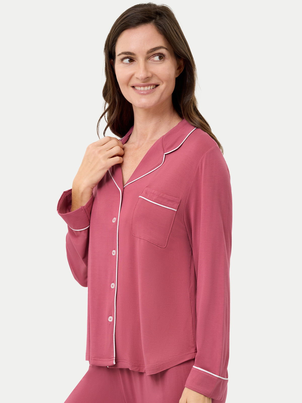 #color_rose wine / Carlye is 5′8½″ wearing a size S