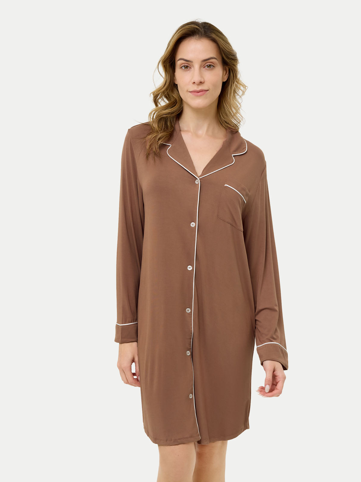 #color_acorn / Barbara is 5′7″ wearing a size S