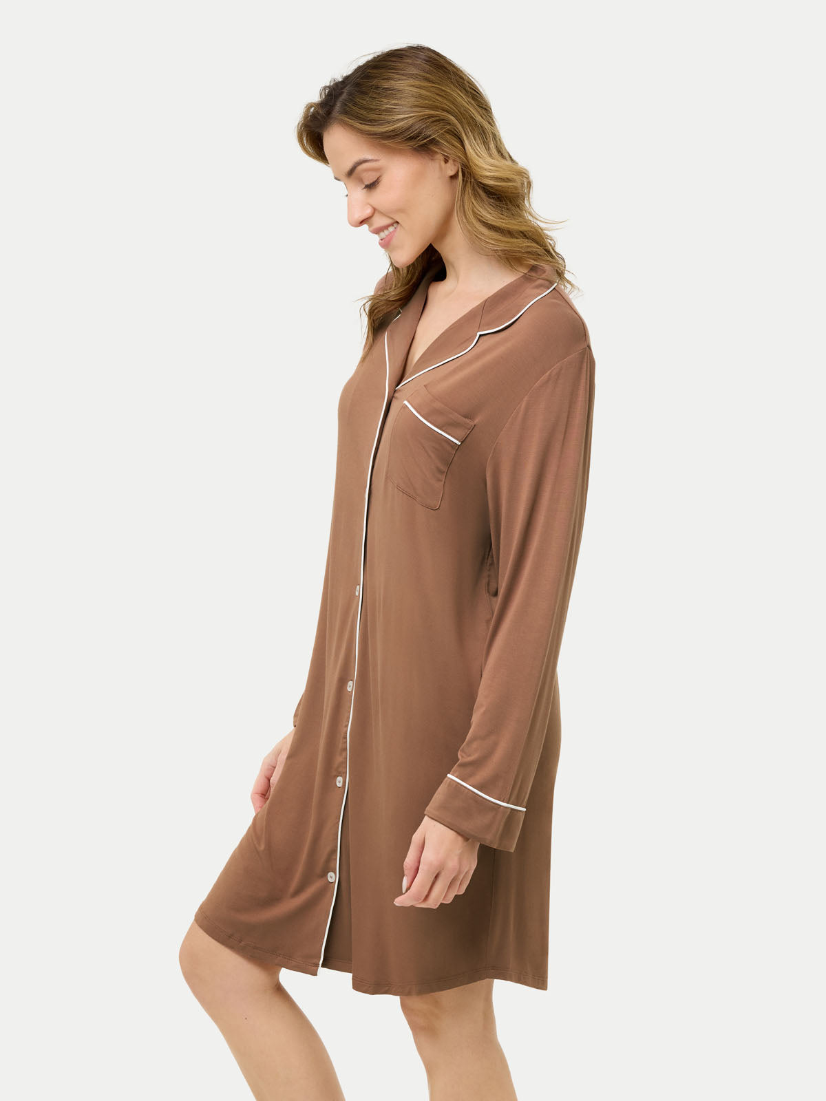 #color_acorn / Barbara is 5′7″ wearing a size S