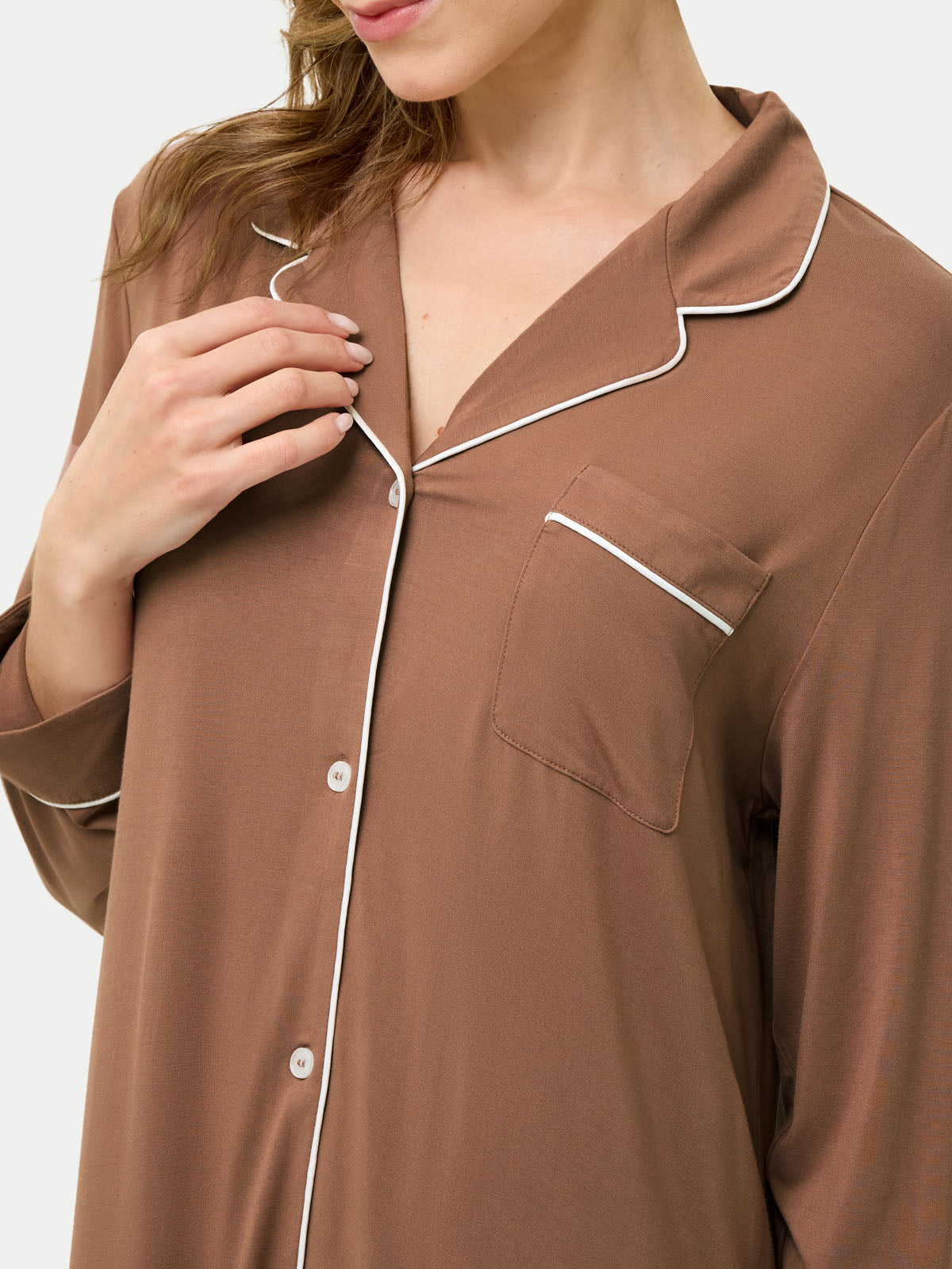 #color_acorn / Barbara is 5′7″ wearing a size S