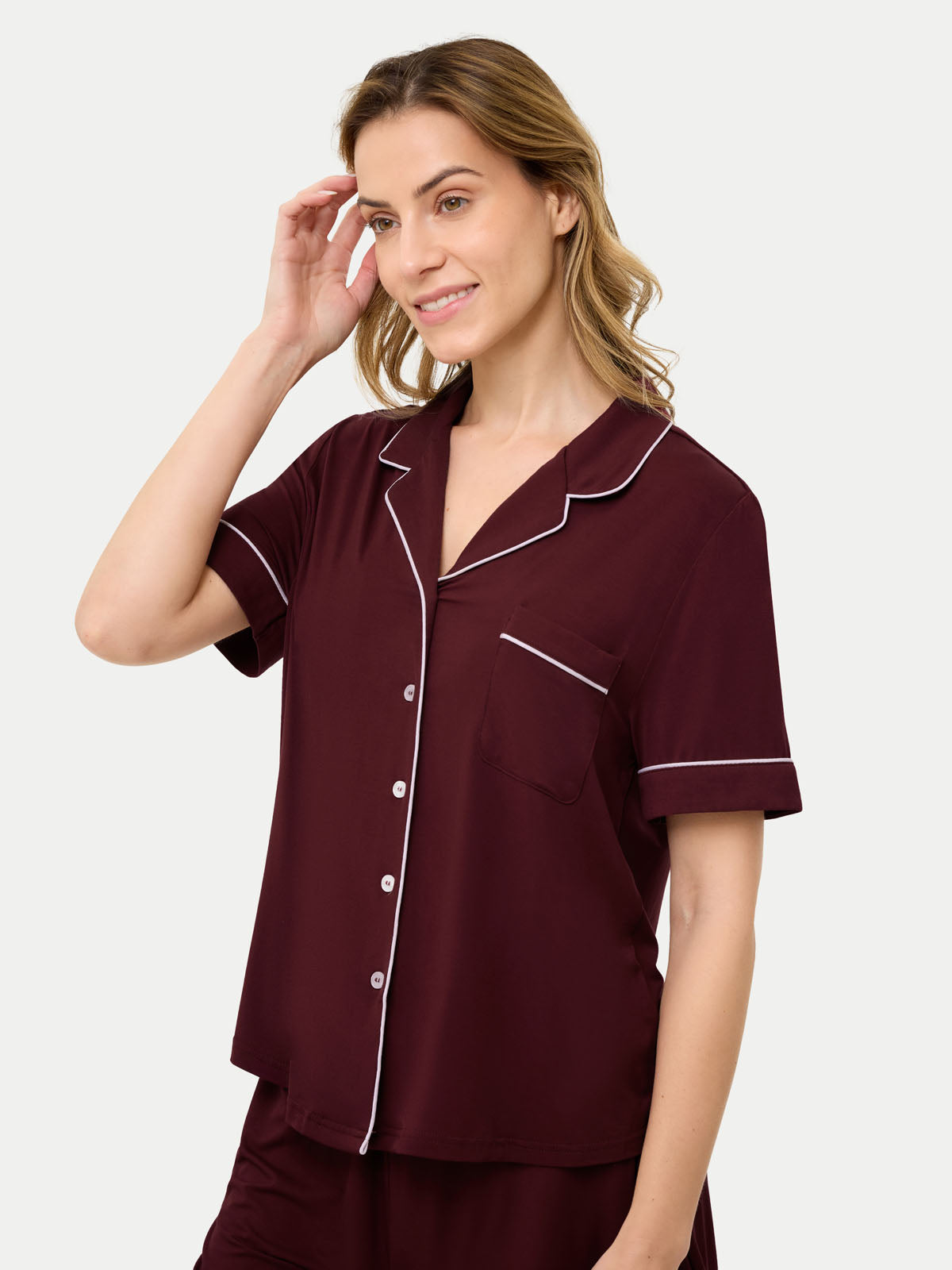 #color_cabernet / Barbara is 5′7″ wearing a size S