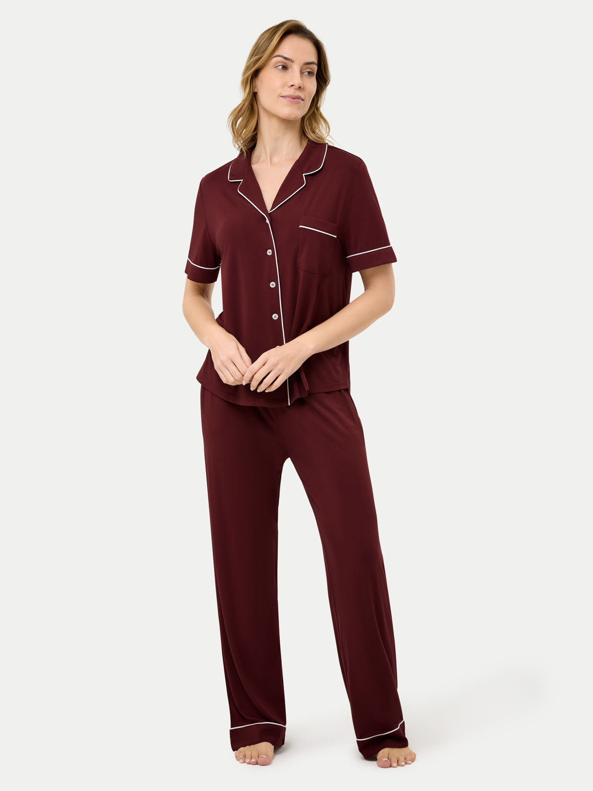 #color_cabernet / Barbara is 5′7″ wearing a size S