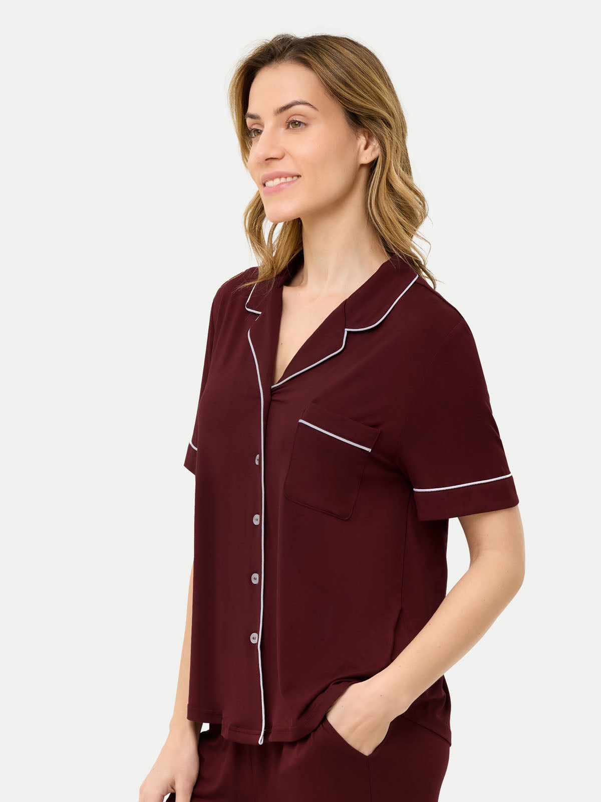 #color_cabernet / Barbara is 5′7″ wearing a size S