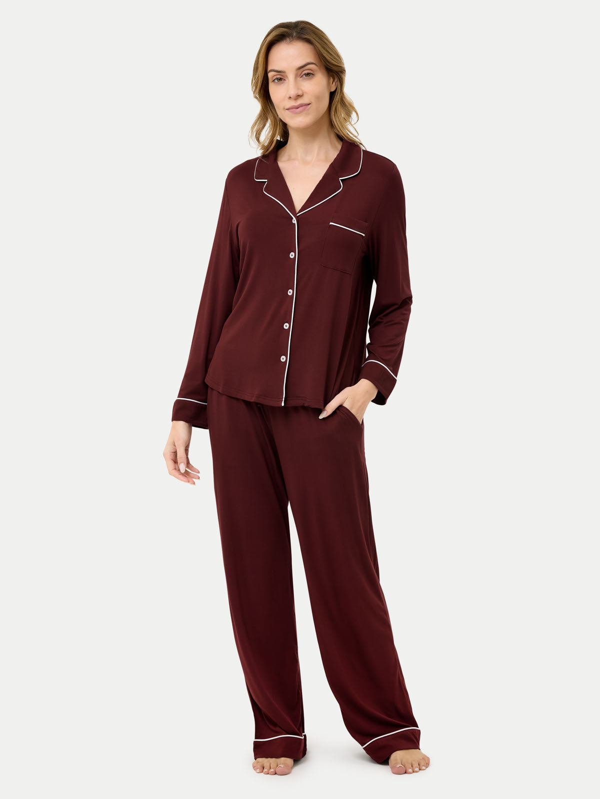 #color_cabernet / Barbara is 5′7″ wearing a size S