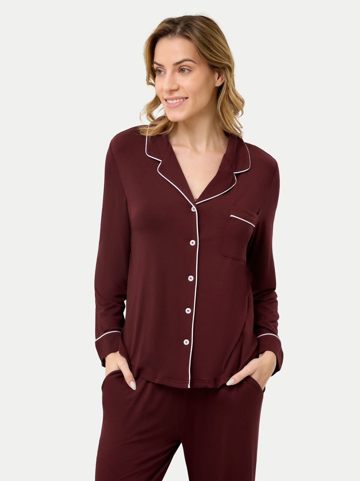 #color_cabernet / Barbara is 5′7″ wearing a size S