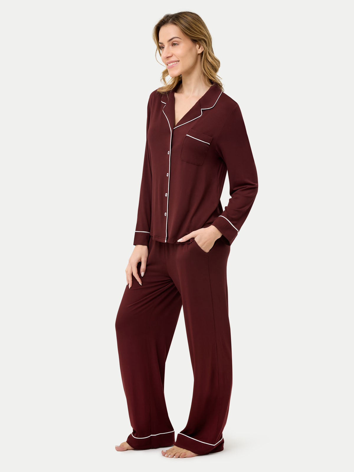 Pajama Brands Sustainable Pajamas Us Long Sleeve Bamboo Pajama Set