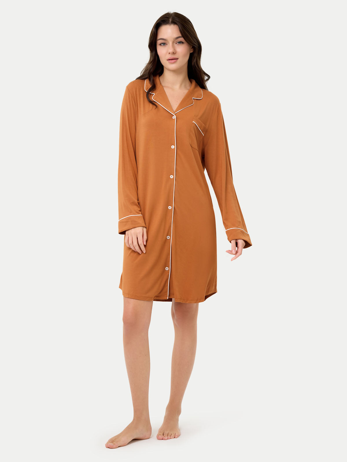 #color_amber brown / Anna is 5′9″ wearing a size S