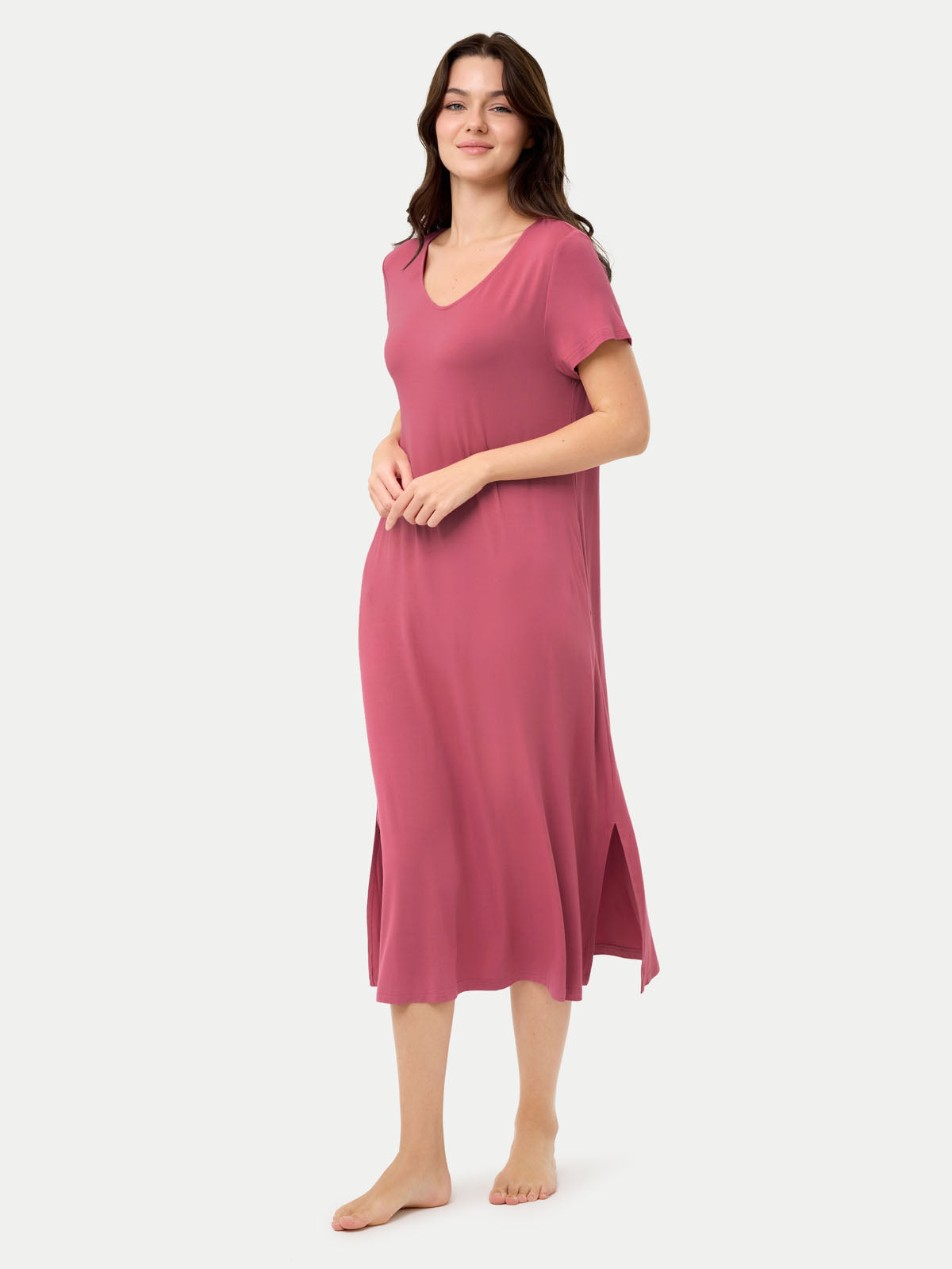 #color_rose wine / Anna is 5′9″ wearing a size S