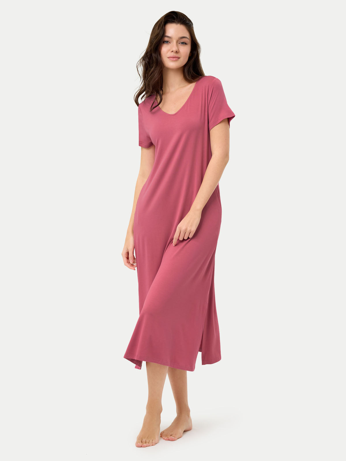 #color_rose wine / Anna is 5′9″ wearing a size S