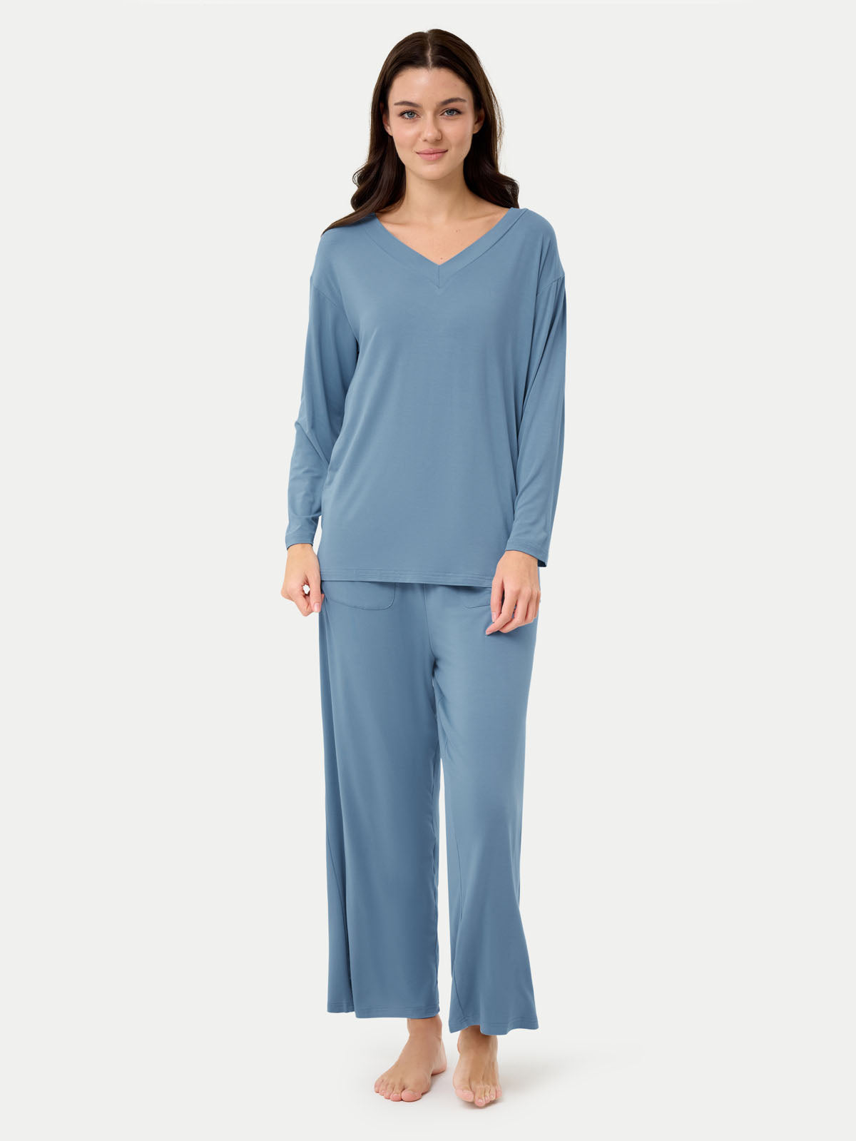 #color_coastal blue / Anna is 5′9″ wearing a size S