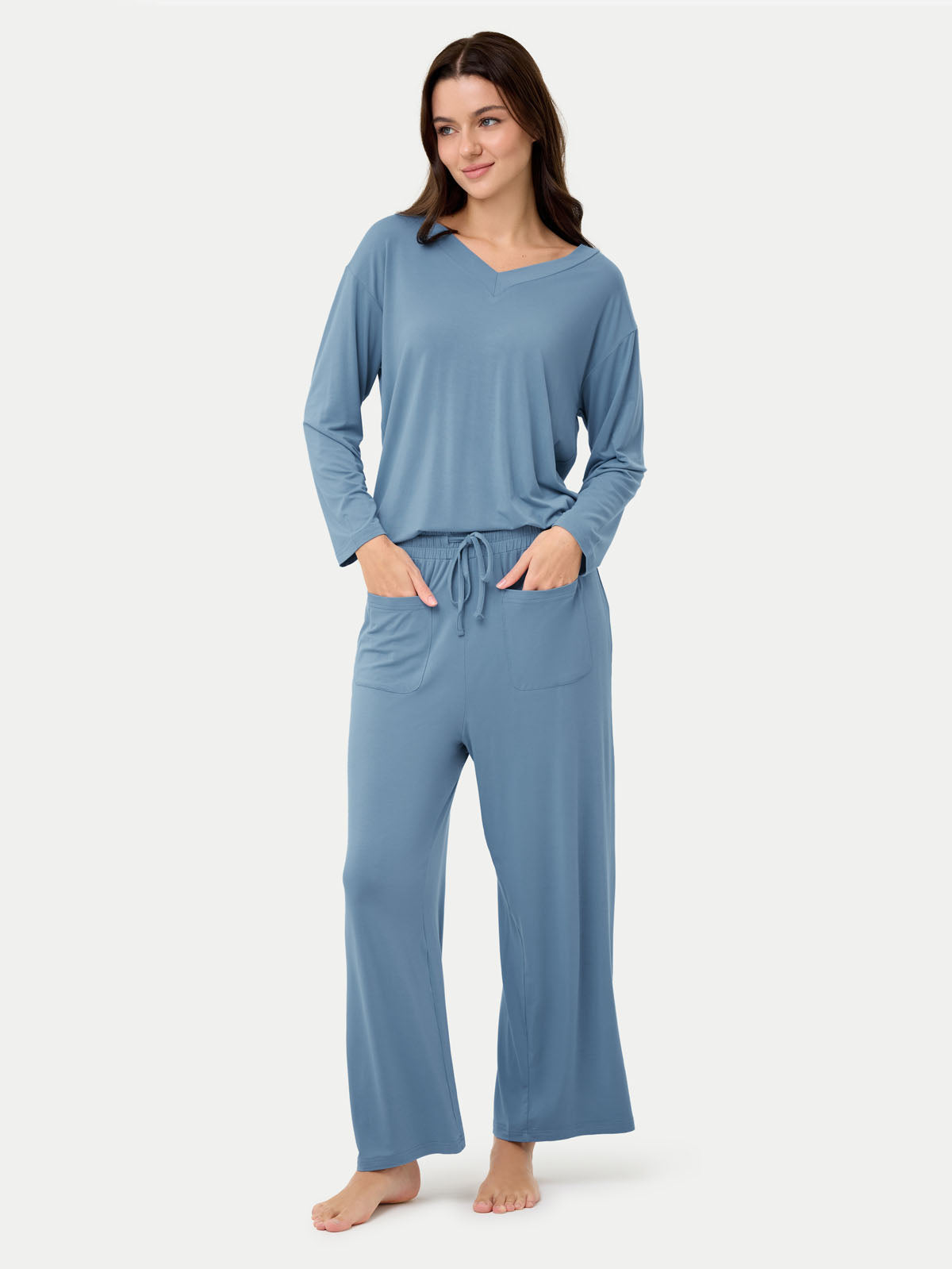 #color_coastal blue / Anna is 5′9″ wearing a size S