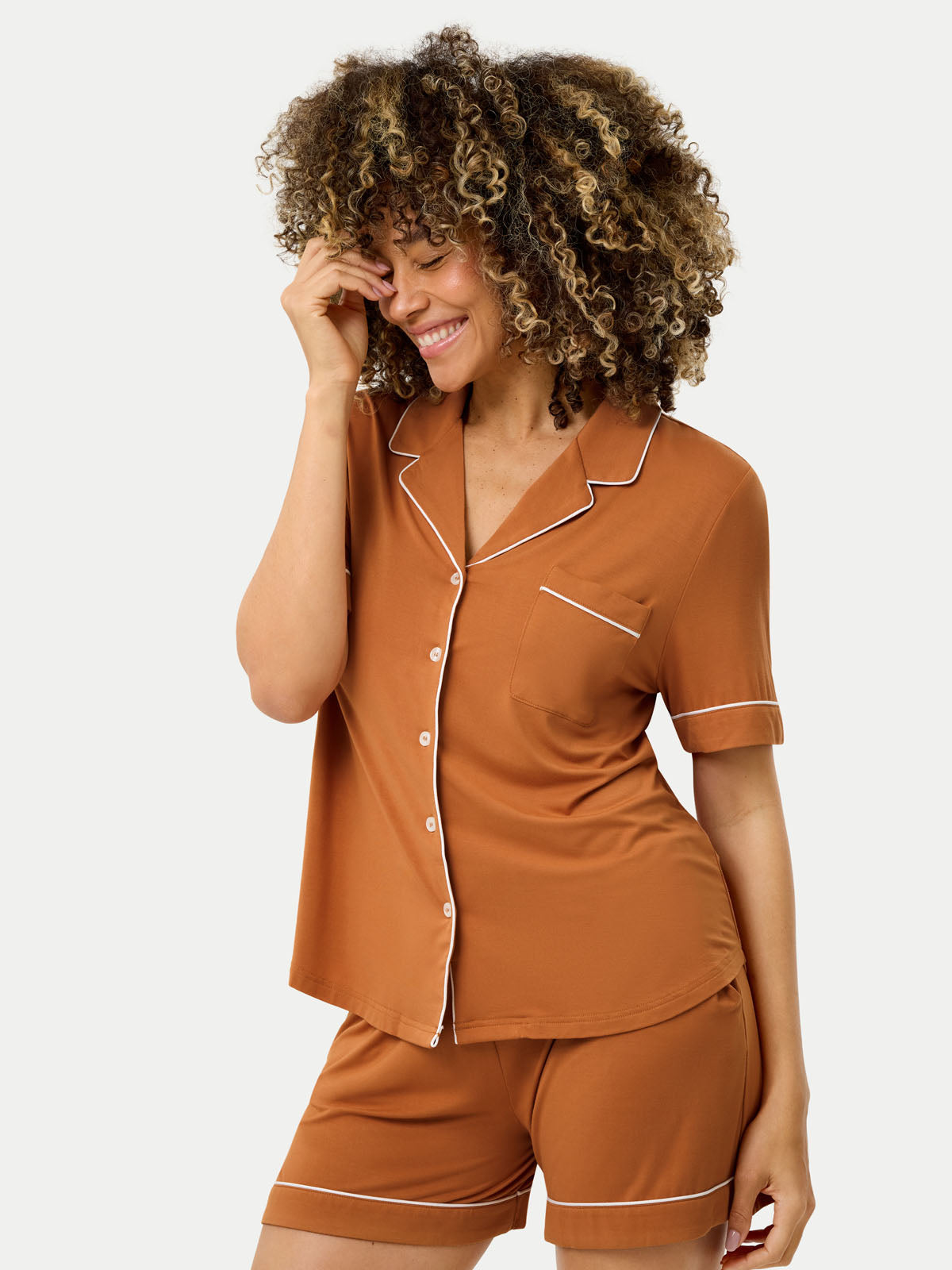 #color_amber brown / Dayana is 5′9½″ wearing a size S