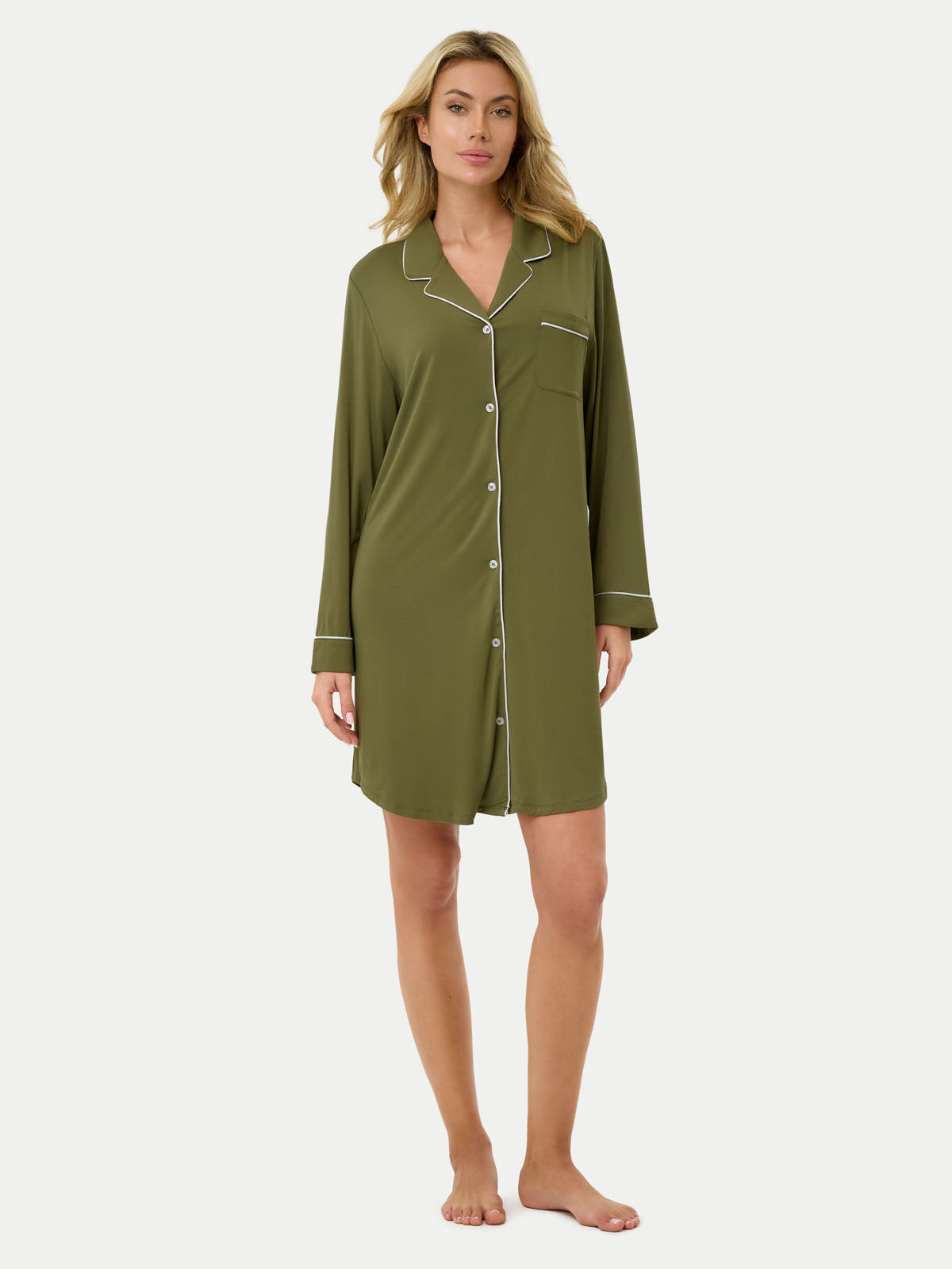 #color_sage green / Celina is 5'10½″ wearing a size S