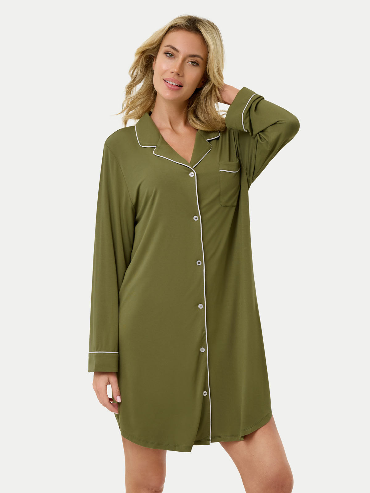 #color_sage green / Celina is 5'10½″ wearing a size S