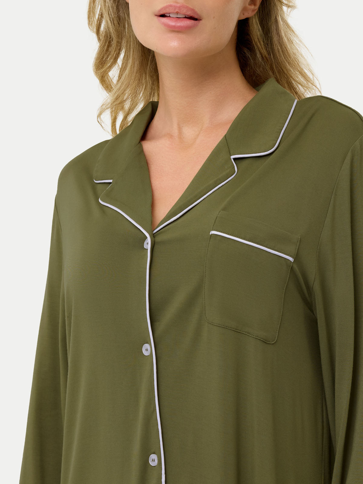 #color_sage green / Celina is 5'10½″ wearing a size S