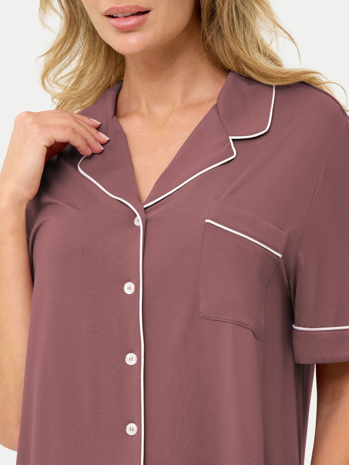 #color_mauve / Celina is 5'10½″ wearing a size S