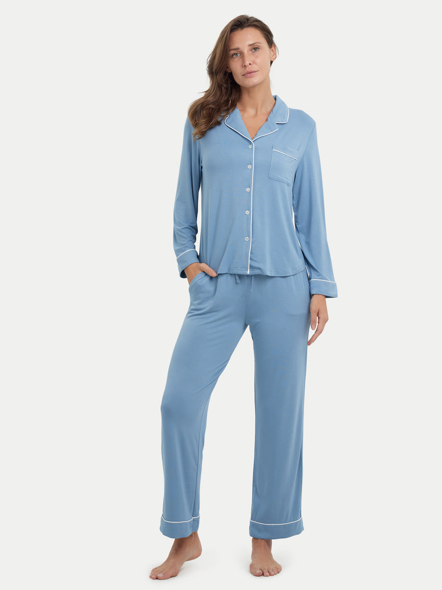 #color_coastal blue / Julianne is 5′11″ wearing a size S