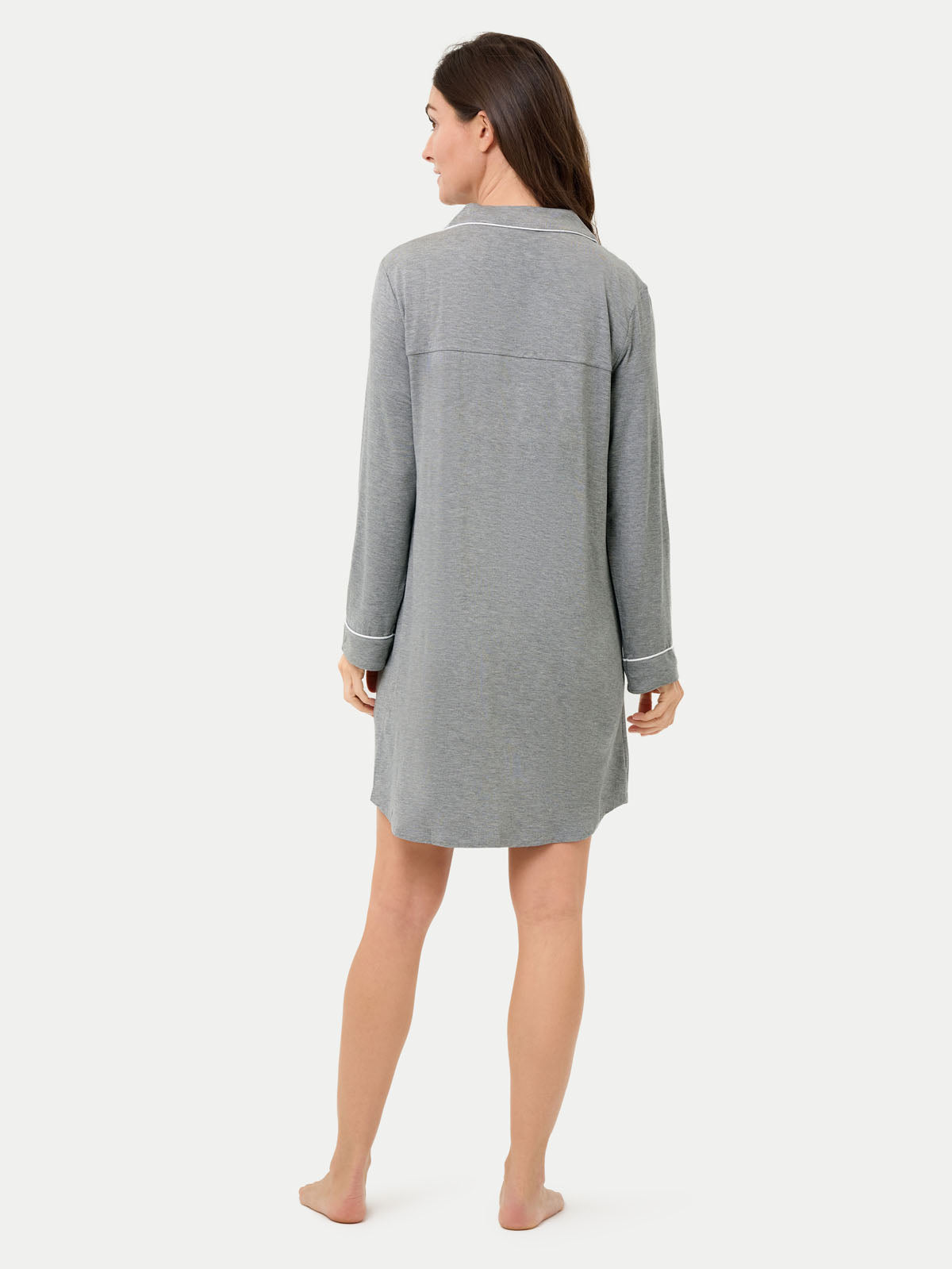 #color_heather gray / Carlye is 5′8½″ wearing a size S