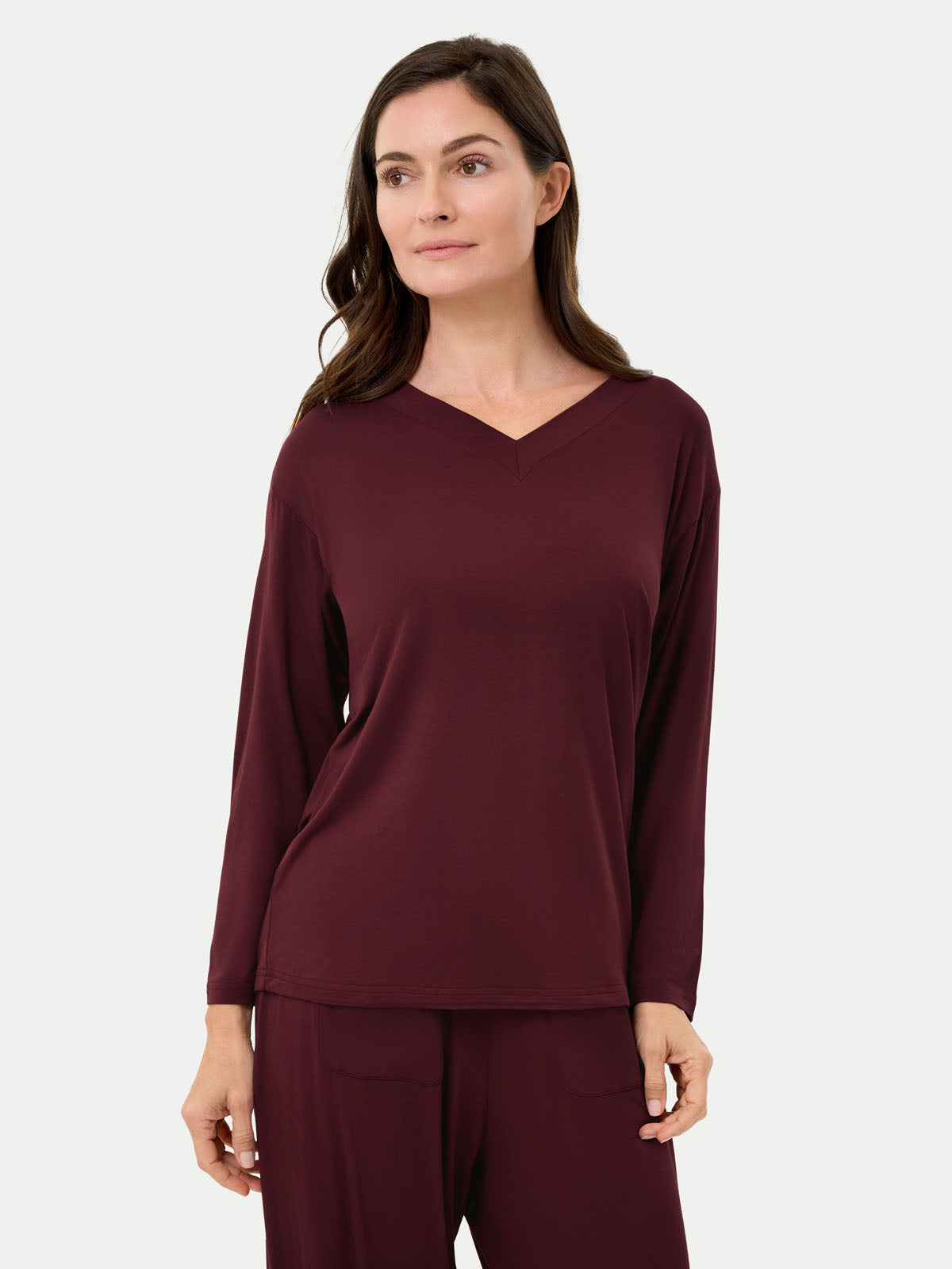 #color_cabernet / Carlye is 5′8½″ wearing a size S
