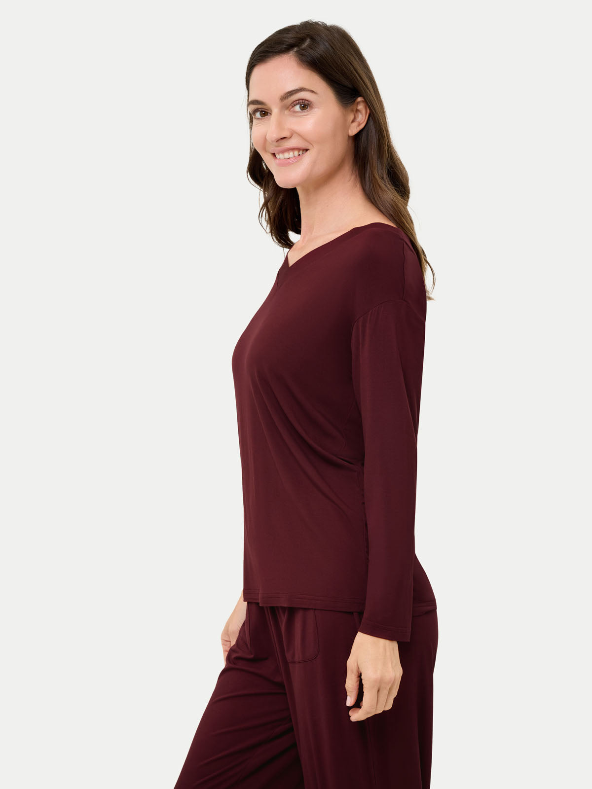 #color_cabernet / Carlye is 5′8½″ wearing a size S