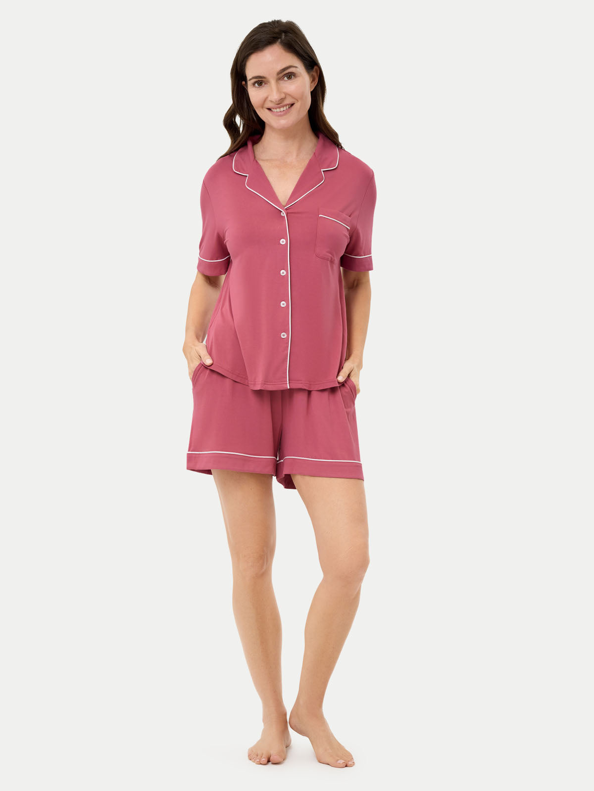 #color_rose wine / Carlye is 5′8½″ wearing a size S