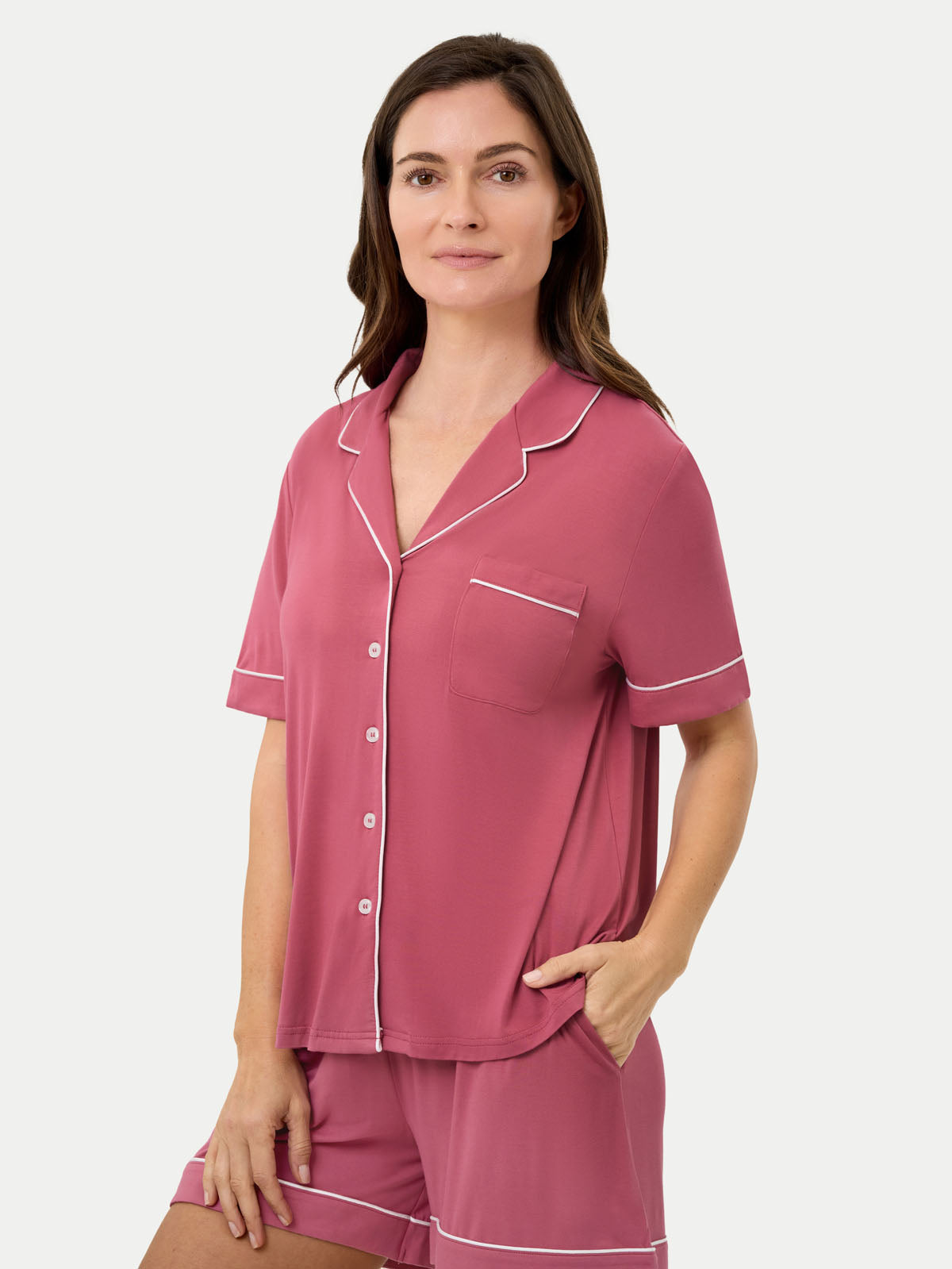 #color_rose wine / Carlye is 5′8½″ wearing a size S