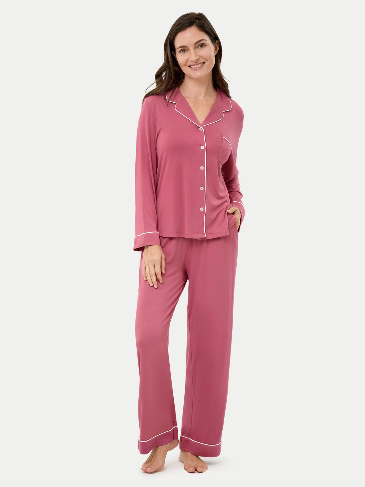 #color_rose wine / Carlye is 5′8½″ wearing a size S