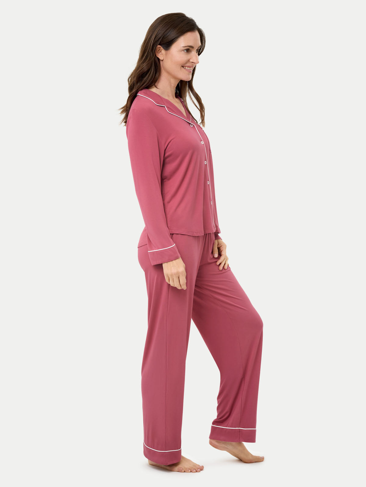 #color_rose wine / Carlye is 5′8½″ wearing a size S