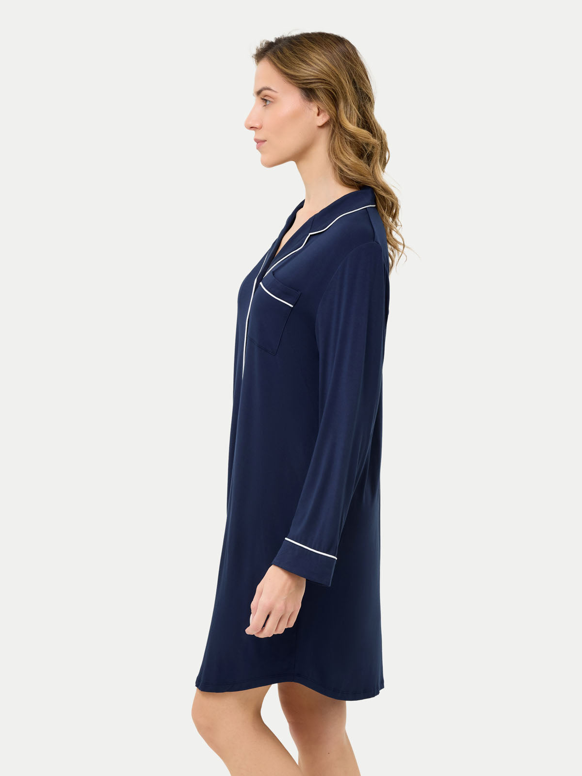 #color_navy / Barbara is 5′7″ wearing a size S
