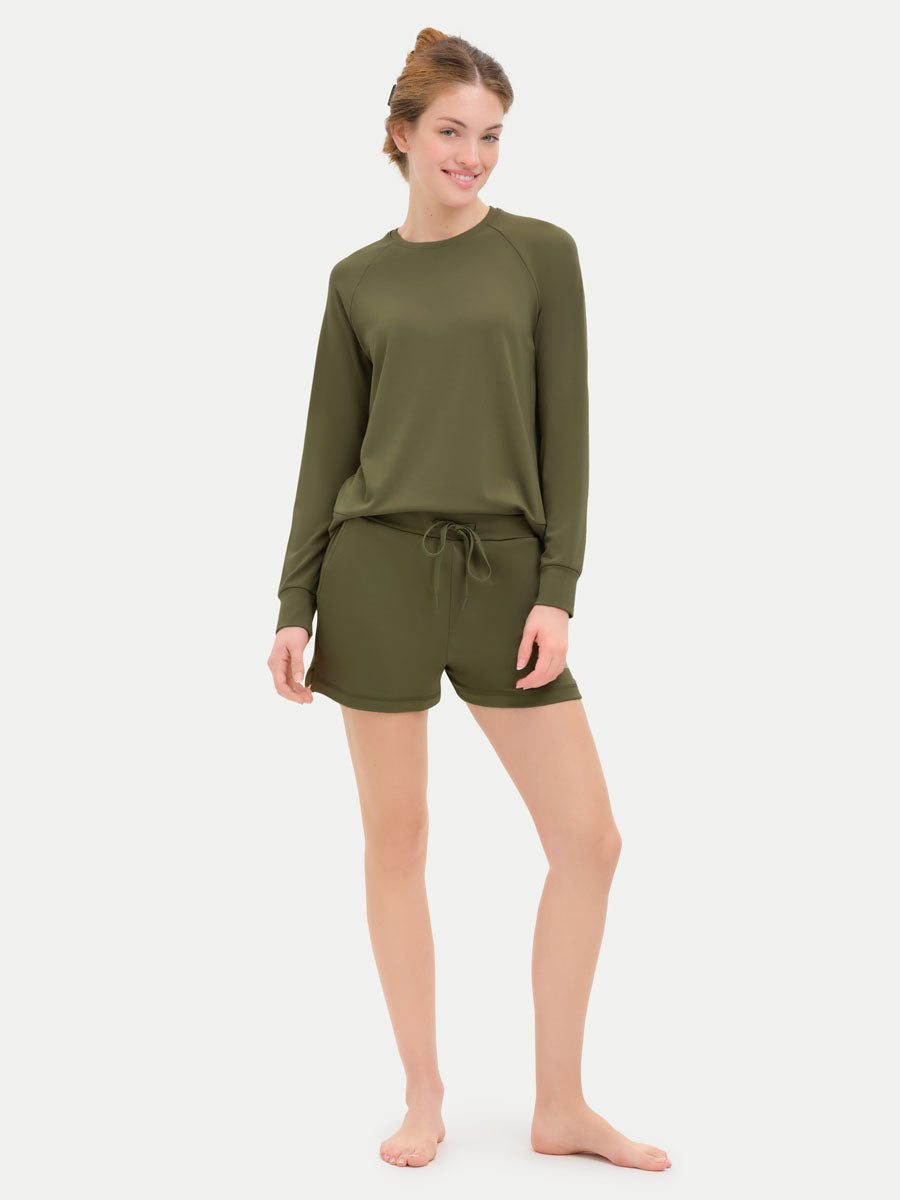 #color_olive / Georgia is 5′9″ wearing a size S