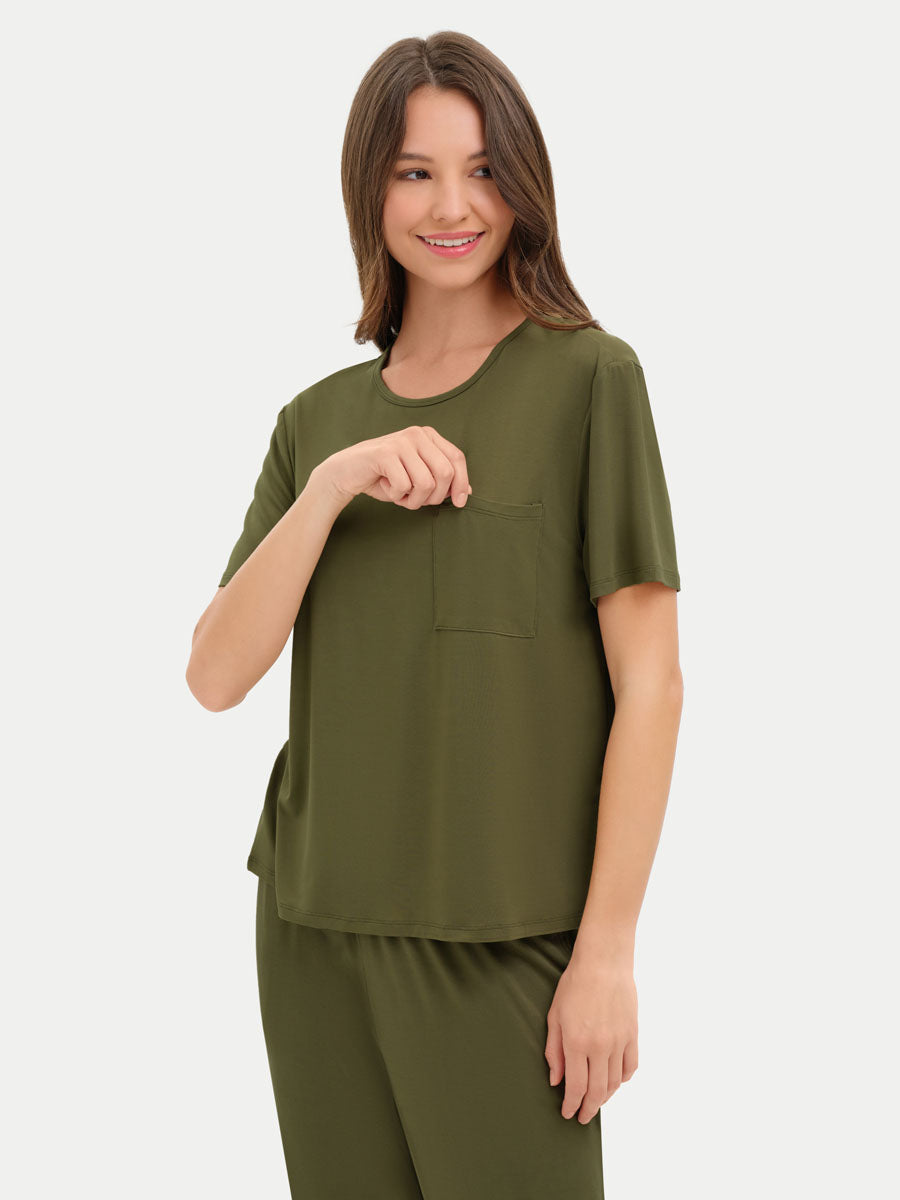 #color_olive / Crystiana is 5′11″ wearing a size S