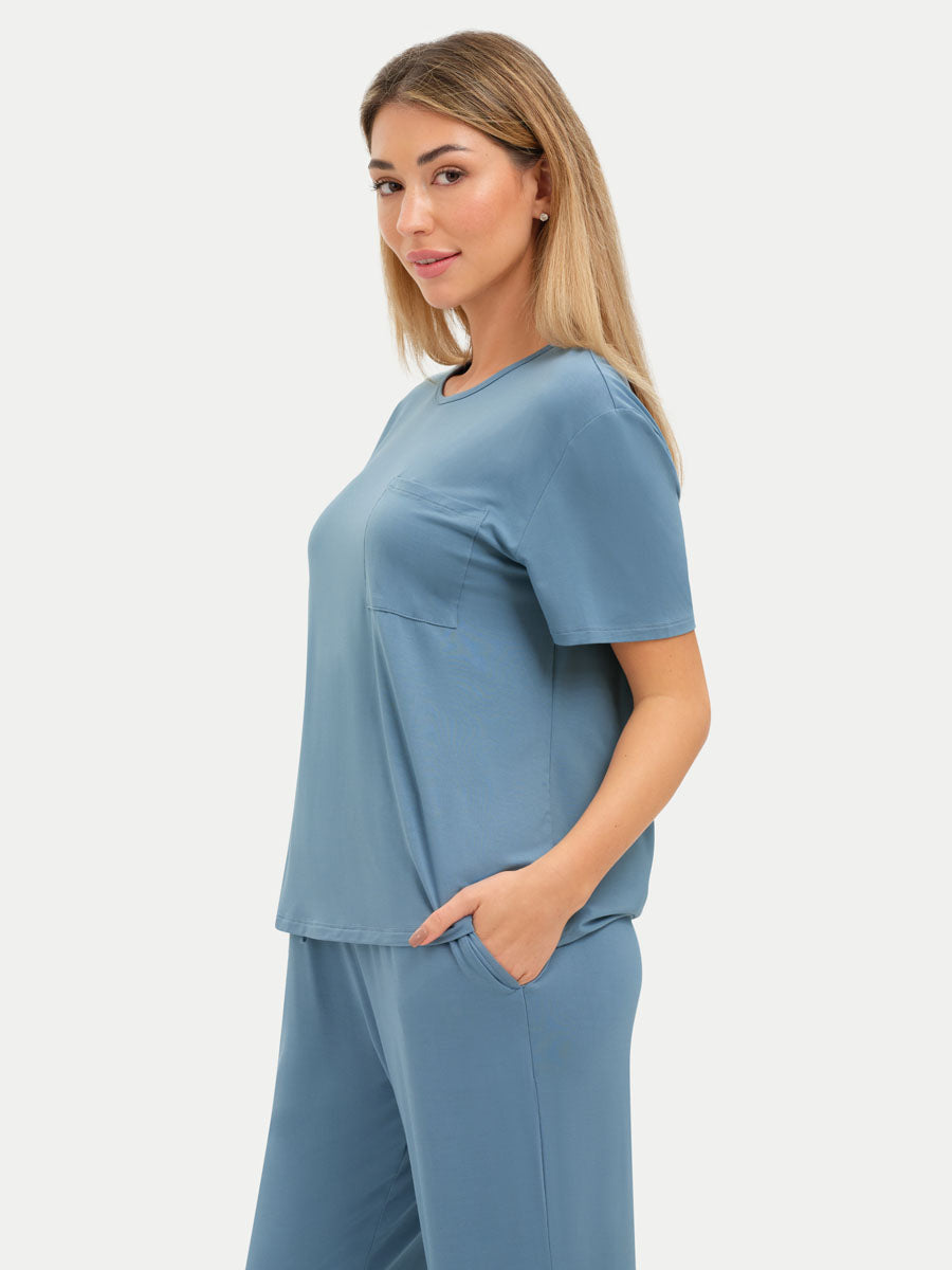 #color_coastal blue / Lilly is 5′9″ wearing a size S