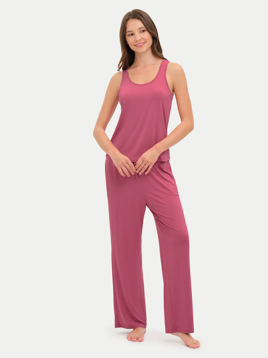 #color_rose wine / Crystiana is 5′11″ wearing a size S