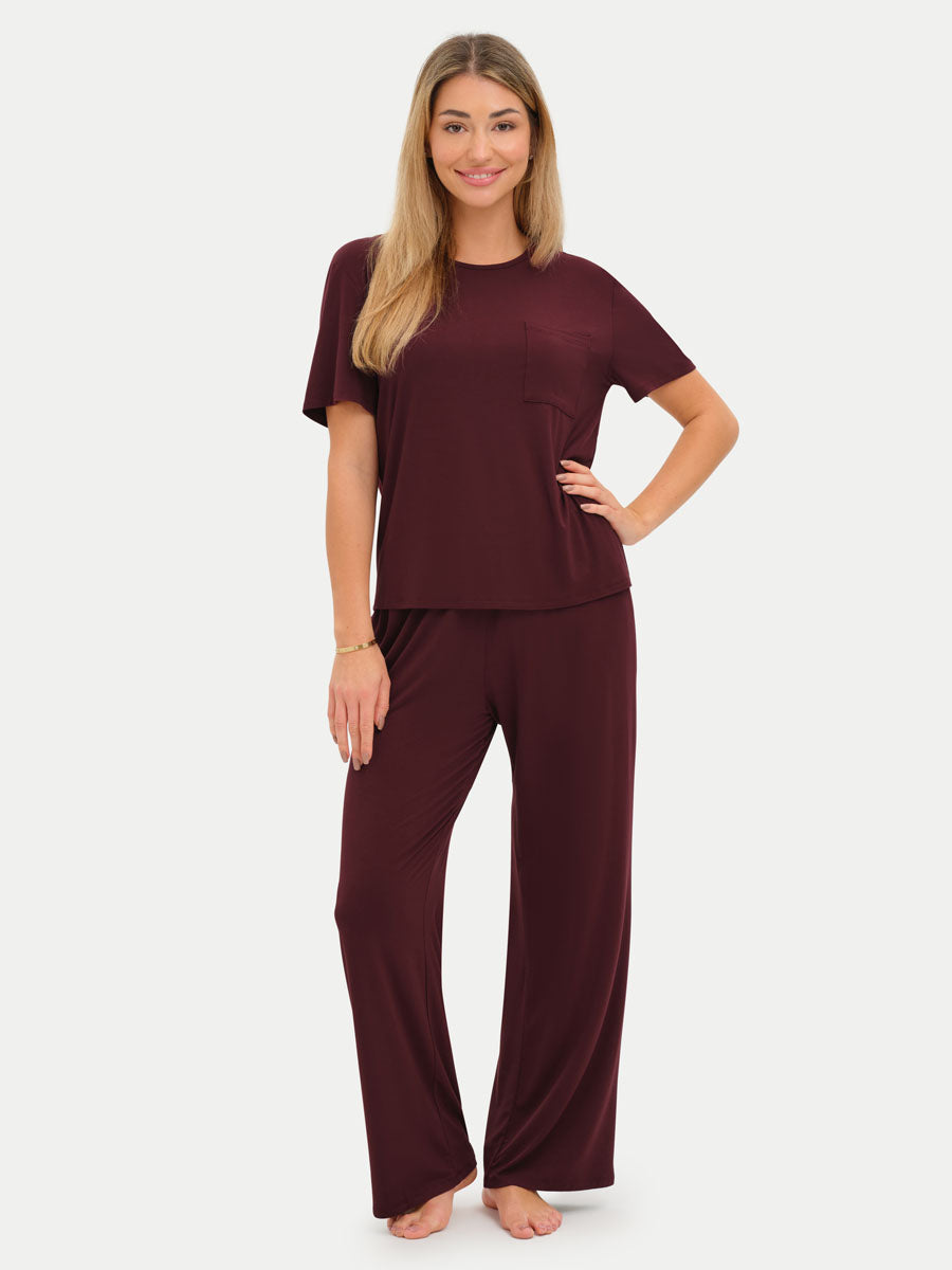 #color_cabernet / Lilly is 5′9″ wearing a size S