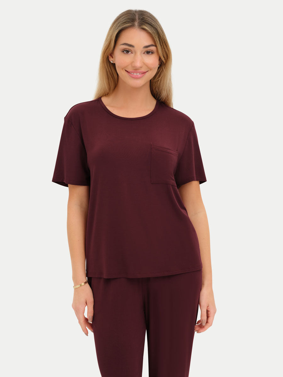 #color_cabernet / Lilly is 5′9″ wearing a size S